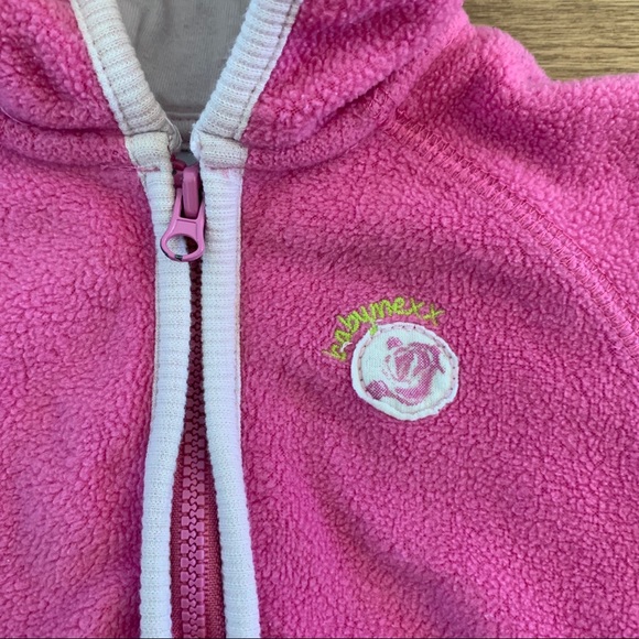 3/$10 MEXX Baby girl fleece sweater light jacket - Picture 3 of 5